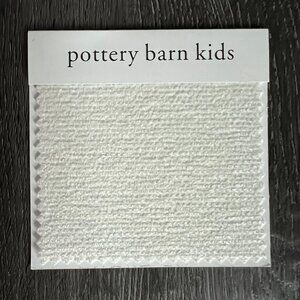 Pottery Barn Heathered Chenille Swatch, White
